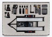 GM: A GMP 1:18 scale GM Performance Parts tool & trailer set in original box - 2