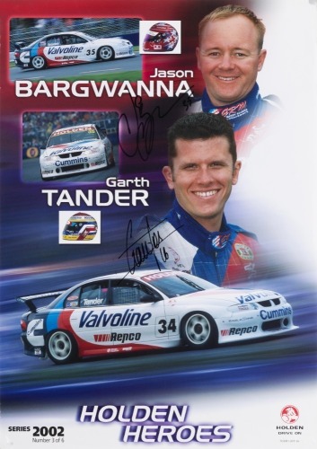 HOLDEN MOTORSPORT: Two signed Holden Motorsport V8 Supercar posters