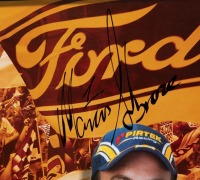 MARCUS AMBROSE: Two Ford V8 Supercar posters signed by Marcus Ambrose, both 42cm high, 60cm wide - 4