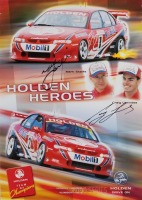 HOLDEN MOTORSPORT: Two Holden V8 Supercar signed posters