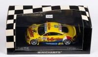 AUDI TT-R: A Minichamps 1:43 scale Audi TT-R, raced by Aiello in the 2001 DTM series, limited edition 3024 pieces