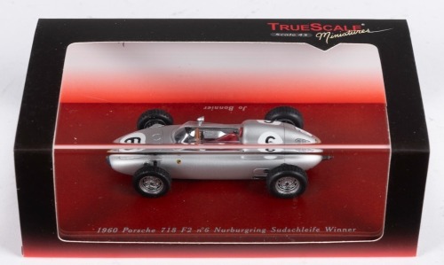 413 · PORSCHE 718 F2: A True Scale Miniatures 1:43 scale 1960 Porsche 718 F2, raced to victory by Jo Bonnier, Nurburgring Sudschleife