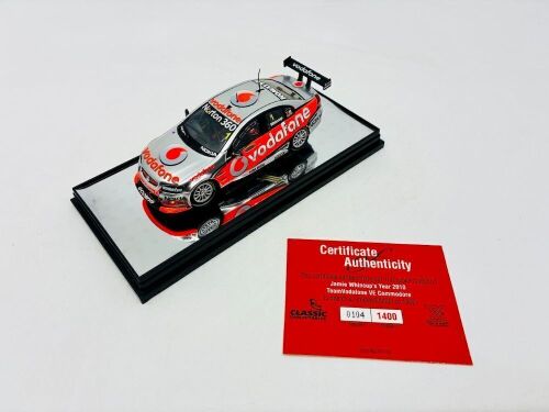 6 · HOLDEN: A 1:43 scale model by Classic Carlectables of the #1 Team Vodafone Holden VE Commodore driven by Jamie Whincup in the 2010 V8 Supercars season, limited edition 0119/1600, complete with certificate of authenticity [Location: Sydney]