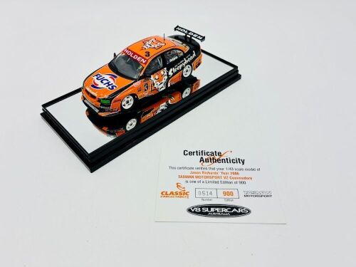 10 · HOLDEN: A 1:43 scale model by Classic Carlectables of the #3 Tasman Motorsport Holden VZ Commodore driven by Jason Richards in the 2006 V8 Supercars season, limited edition 0514/900, complete with certificate of authenticity [Location: Sydney]