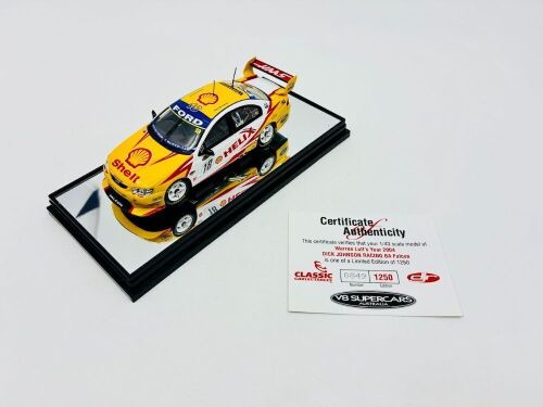 21 · FORD: A 1:43 scale model by Classic Carlectables of the #18 DJR Ford BA Falcon driven by Warren Luff in the 2004 V8 Supercars season, limited edition 0849/1250, complete with certificate of authenticity [Location: Sydney]
