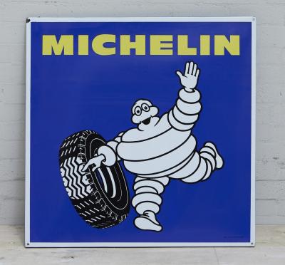 MICHELIN: A Michelin enamel tyre sign, 95x95cm.