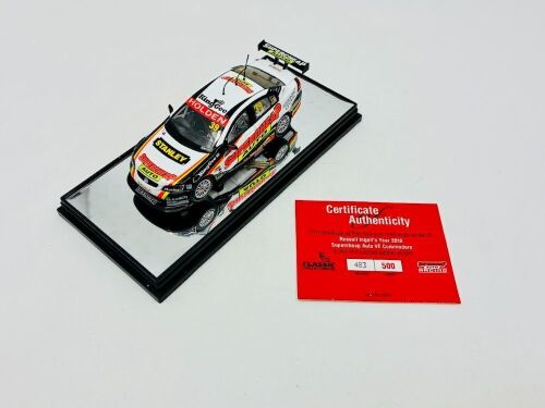 32 · HOLDEN: A 1:43 scale model by Classic Carlectables of the #39 Supercheap Auto Racing Holden VE Commodore driven by Russel Ingall in the 2010 V8 Supercars season, limited edition 483/500, complete with certificate of authenticity [Location: Sydney]
