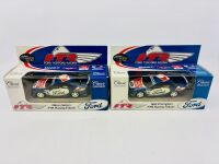 FORD: Two 1:43 scale limited edition models by Classic Carlectables of the FTR Ford AU Falcons driven by Neil Crompton and Glenn Seton [Location: Sydney]