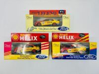 FORD: Three 1:43 scale models by Classic Carlectables of the DJR Ford AU Falcons driven by Dick Johnson, Steven Johnson and Paul Radisich [Location: Sydney]