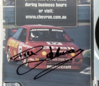 DICK JOHNSON: Two items related to Dick Johnson, 'Dick Johnson - The real story of a folk hero' hardcover book by Bill Tuckey and Mike Jacobson, along with Dick Johnson 35 years at bathurst DVD, signed by Johnson. - 2