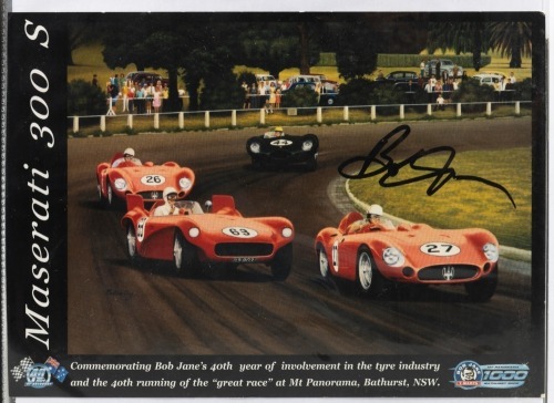 340 · BOB JANE: An album of twelve cards celebrating Bob Jane's 40th year of involvement at Bathurst, each card hand signed by Bob Jane