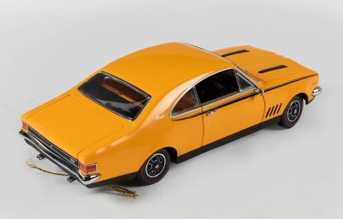 HOLDEN HG MONARO: A Trax 1:24 scale Holden HG Monaro GTS 350, finished in Indy Orange paintwork