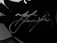 HOLDEN: A limited edition 43/50 commemorative full size helmet celebrating Holden's success at Bathurst over 50 years, helmet signed by eleven drivers including Steven Richards, Craig Lowndes, Greg Murphy and 8 others, helmet mounted to base and within pe - 2