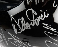 HOLDEN: A limited edition 43/50 commemorative full size helmet celebrating Holden's success at Bathurst over 50 years, helmet signed by eleven drivers including Steven Richards, Craig Lowndes, Greg Murphy and 8 others, helmet mounted to base and within pe - 4