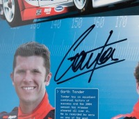 GARRY ROGERS: A framed and glazed poster 'Garry Rogers Motorsport 2004', signed by Cameron McConville and Garth Tander, measures 43.5cm high, 62cm wide. - 3