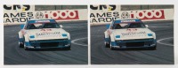 MOFFAT MAZDA: A pair of older Allan Moffat promotional postcards, featuring the number #43 Allan Moffat Mazda RX-7, with the Peter Stuyvesant International racing livery, circa 1984