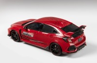 HONDA: A 1:18 scale Honda Civic Type R (Type R Challenge) model, signed to roof by Jenson Button with 1:43 scale Honda FCX Clarity model - 2
