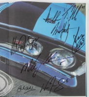 FORD: 'True Blue - 75 Years of Ford in Australia' hardcover book by Bill Tuckey, signed by Allan Moffat, Jack Brabham, Mark Winterbottom, Will Davidson, Shane Van Gisbergen and Tim Slade - 2