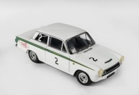 FORD CORTINA MOFFAT: An Autoart Ford Cortina MkI, commonly known as a Lotus Cortina, as raced by Allan Moffat in the 1964 Sandown 6 hour race