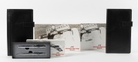 HONDA F1: Three NOS items of Honda Racing F1 Team souvenir items, including two leather travel wallets, and a pen set