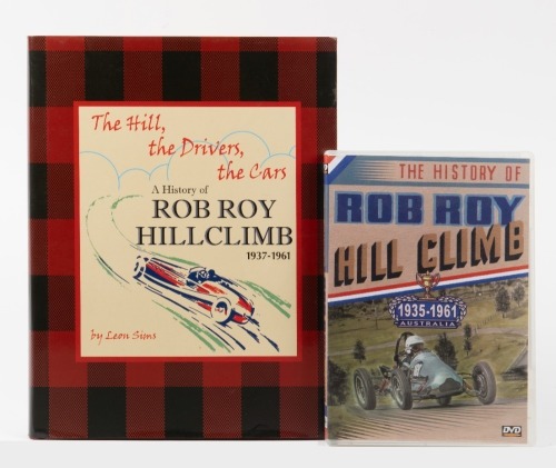 ROB ROY: A hardcover edition of 'A History of Rob Roy Hillclimb 1937-1961' by Leon Sins, with Rob Roy 1935-1961 DVD