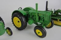 TRACTOR MODELS: Three John Deere die-cast tractor and crawler - 3