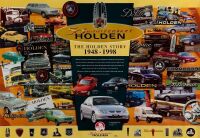 HOLDEN: A large Holden 50th Anniversary 'The Holden Story 1948-1998' poster, measures 69cm high, 99.5cm wide