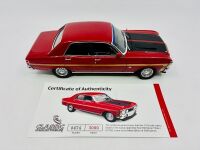 FORD: A 1:18 scale model by Classic Carlectables of the 1969 Ford XW Falcon Phas 1 GTHO in Candy Apple Red, limited edition 0474/3000, complete with original packaging and certificate of authenticity [Location: Sydney]