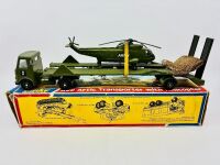 DINKY: A 1:43 AEC Artic Transporter with Helicopter (Dinky No. 618) in original packaging.