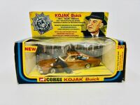 CORGI: A Kojak set (Corgi No. 290) featuring the Buick Regal, 2 plastic figures and adhesive police badge, complete with original packaging [Location: Sydney]