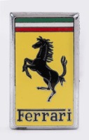 BONNET BADGE: A fine Ferrari bonnet badge, two mounting pins to rear, 60mm high, 33mm wide [Location: Melbourne]
