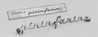 PININFARINA: A pair of Pininfarina badges [Location: Melbourne]