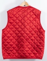 FERRARI: A red coloured padded vest with 'Galleria Ferrari' emblem to left side, made by Canadians (Italy), two pockets, size unknown (appears large) [Location: Melbourne] - 4