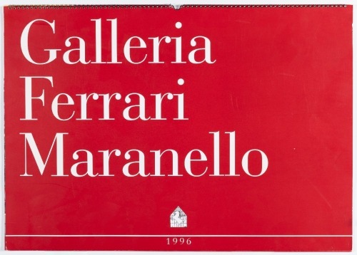 FERRARI: An official Ferrari product '1996 Galleria Ferrari Maranello' calendar, 48cm high, 69cm wide [Location: Melbourne]
