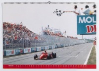 FERRARI: An official Ferrari product '1996 Galleria Ferrari Maranello' calendar, 48cm high, 69cm wide [Location: Melbourne] - 2