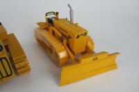 TRACTOR MODELS: Three die-cast tractor and crawler models including Caterpillar and International Harvester - 2