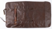 TOOL ROLL BAG: An original circa late 1960s early 1970s Ferrari 330 / 365 brown vinyl tool roll bag [Location: Melbourne]
