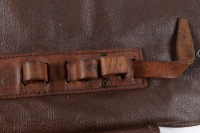 TOOL ROLL BAG: An original circa late 1960s early 1970s Ferrari 330 / 365 brown vinyl tool roll bag [Location: Melbourne] - 5