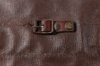 TOOL ROLL BAG: An original circa late 1960s early 1970s Ferrari 330 / 365 brown vinyl tool roll bag [Location: Melbourne] - 7
