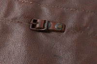TOOL ROLL BAG: An original circa late 1960s early 1970s Ferrari 330 / 365 brown vinyl tool roll bag [Location: Melbourne] - 8