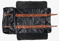 TOOL ROLL BAG: An original circa 1980s Ferrari black vinyl tool roll & jack bag [Location: Melbourne]