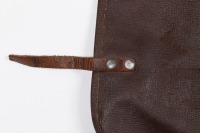 TOOL ROLL BAG: An original circa late 1960s early 1970s Ferrari 330 / 365 brown vinyl tool roll bag [Location: Melbourne] - 9