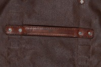 TOOL ROLL BAG: An original circa late 1960s early 1970s Ferrari 330 / 365 brown vinyl tool roll bag [Location: Melbourne] - 10