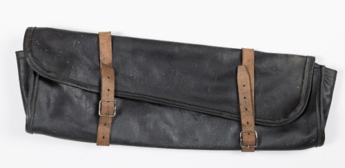 JACK BAG: An original circa mid 1970s Ferrari black vinyl jack bag [Updated Description] [Location: Melbourne]