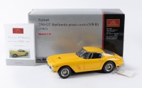FERRARI 250 GT SWB BERLINETTA: A highly detailed CMC 1:18 scale 1961 Ferrari 250 GT Berlinetta Passo Corto (SWB), item No. M-054, in yellow paintwork, in original box [Location: Melbourne]