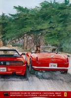 FERRARI: A large poster promoting the Ferrari Club of America 1994 National Meet [Location: Melbourne]