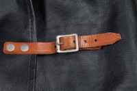 FERRARI TOOL ROLL BAG: A reproduced 1980s Ferrari black vinyl tool roll & jack bag, no contents [Location: Melbourne] - 5