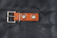 FERRARI TOOL ROLL BAG: A reproduced 1980s Ferrari black vinyl tool roll & jack bag, no contents [Location: Melbourne] - 8