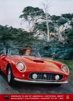 FERRARI: A large poster promoting the Ferrari Club of America 1994 National Meet [Location: Melbourne]