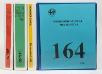 ALFA ROMEO: A group of four Alfa Romeo reprinted workshop manuals covering models 164, 75 and 90 [Location: Melbourne]
